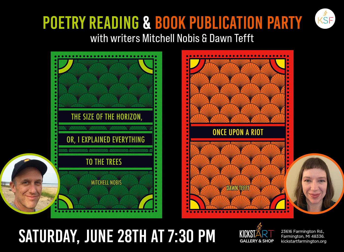 Reading & Book Publication Party with Mitchell Nobis and Dawn Tefft
