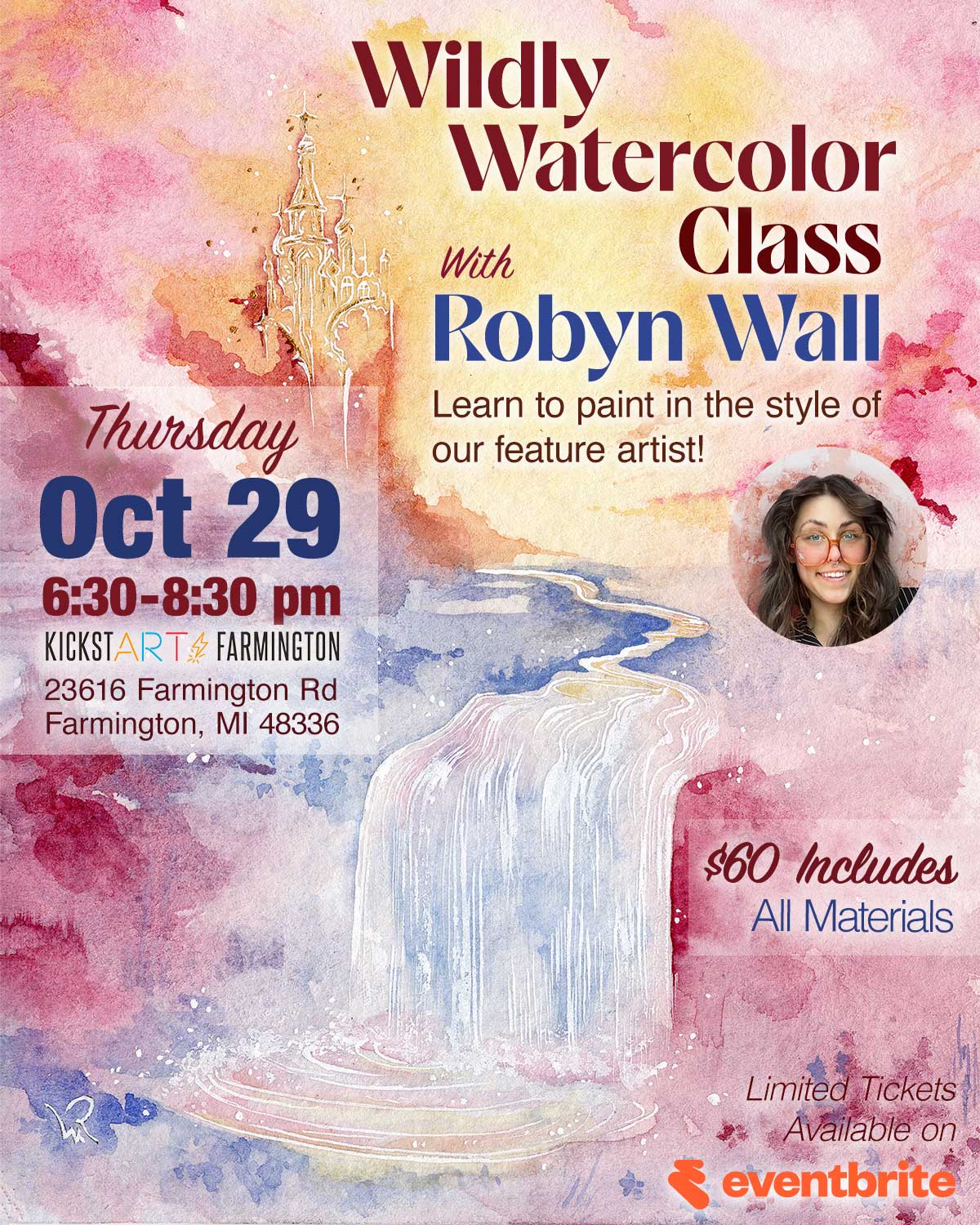 Wildly Watercolor Class | Oct 29